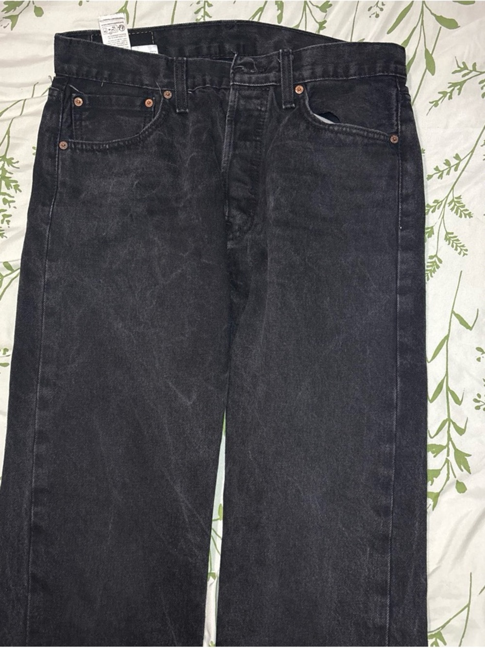 Levi's Black Straight Leg Jeans
